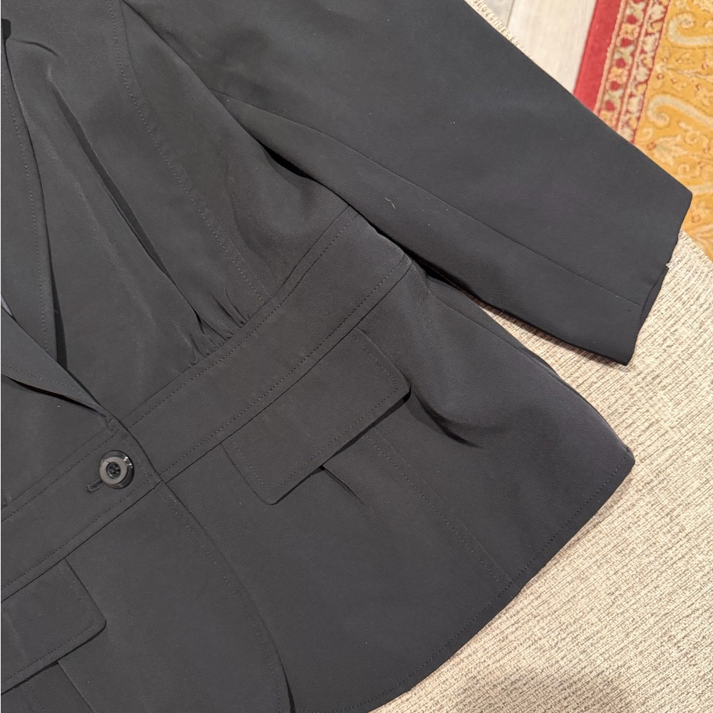 Nine West Black Peplum Blazer Jacket | Size 12 | Career Workwear Like New! - Picture 2 of 11